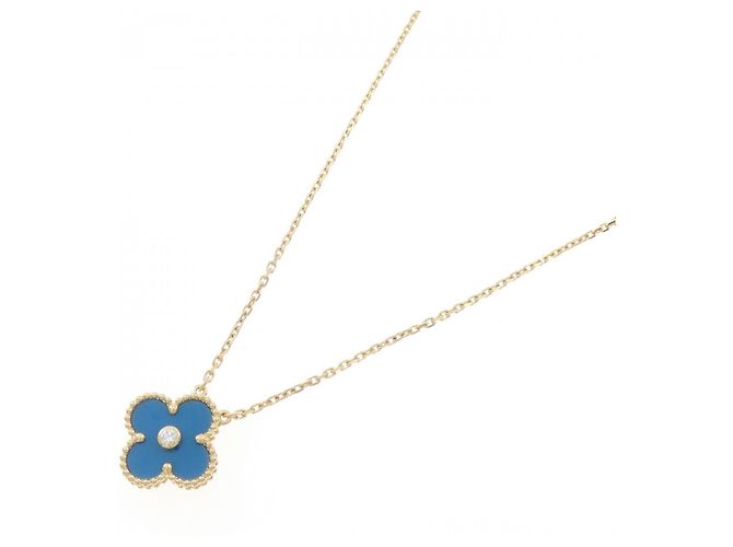 Van Cleef & Arpels Vintage Alhambra Halskette Golden - Ansicht 2
