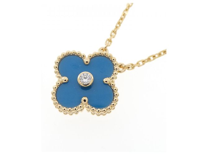 Van Cleef & Arpels Vintage Alhambra Halskette Golden - Ansicht 3