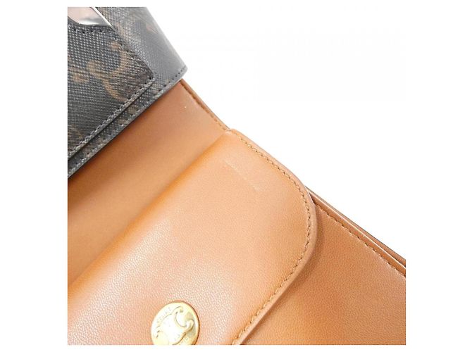 Céline Reisebeutel aus Canvas Celine Triomphe Braun Beige - Ansicht 5