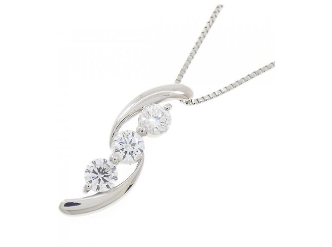 Autre Marque Collana in diamante PT900 PT850 Argento - vista 3