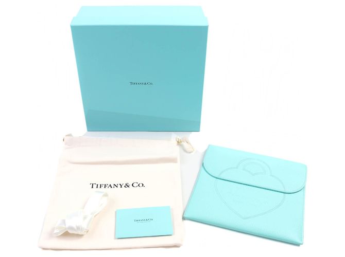 Tiffany & Co Pochette in pelle Tiffany&Co. Blu - vista 2