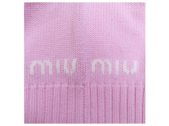 Miu Miu MIUMIU Unicorn Wollstrickpullover Pink - Ansicht 6