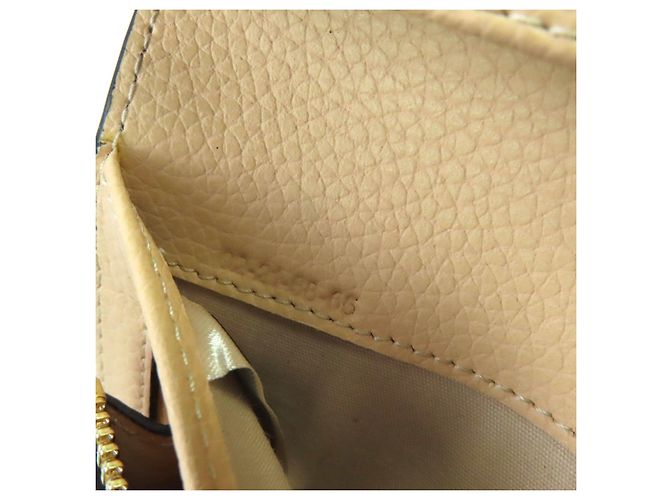 Chloé Chloe Darryl Leder Langbörse Beige - Ansicht 11