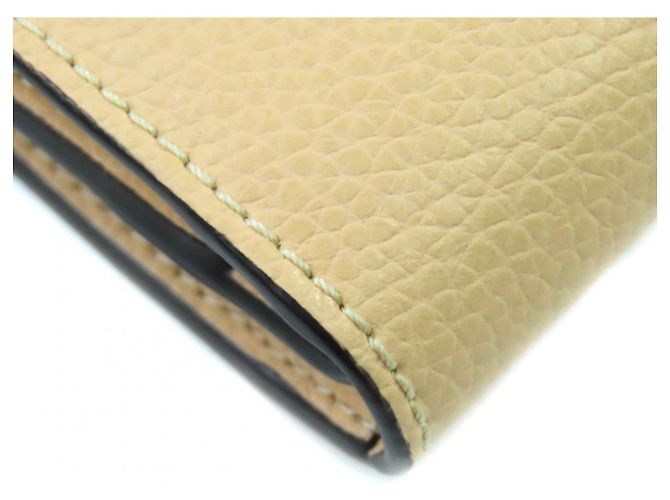 Chloé Chloe Darryl Leder Langbörse Beige - Ansicht 7