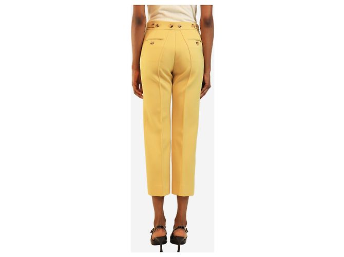 Céline Gelbe Wollhose - Größe UK 6 - Ansicht 3
