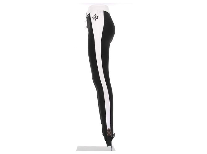 Leggings bicolore Louis Vuitton neri Nero - vista 4