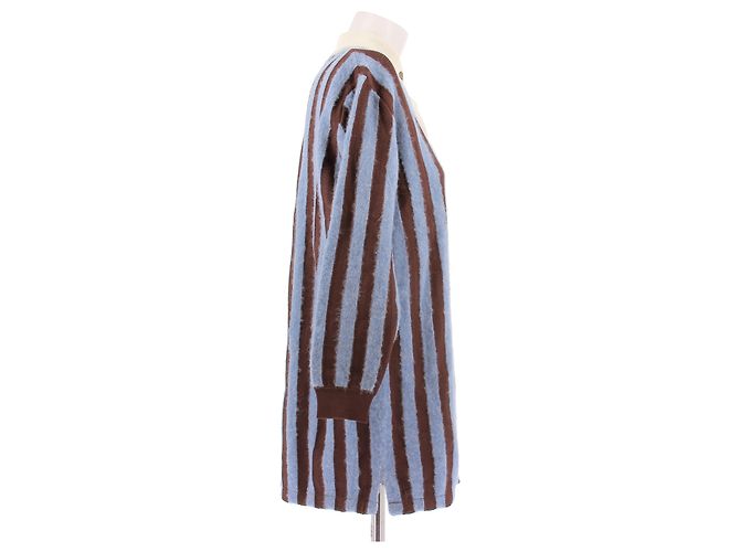 Autre Marque MAISON KITSUNE Polo Kleid Gestreift Viscose Mehrfarben - Ansicht 3