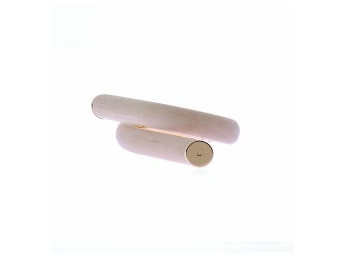 Bracciale Louis Vuitton in legno beige - vista 3
