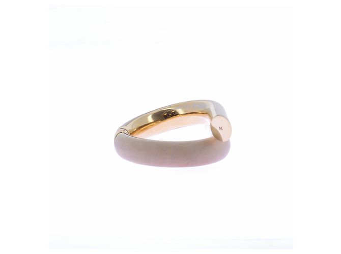 Bracciale Louis Vuitton in legno beige - vista 5