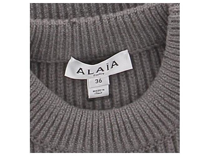 Suéter Alaïa de lana gris - vista 5