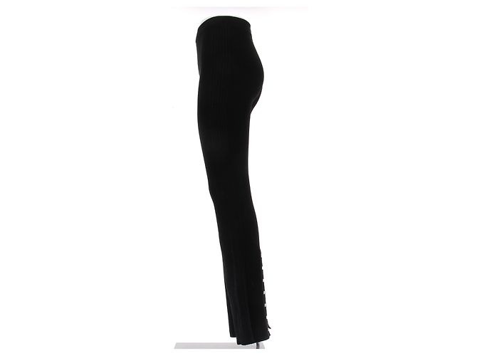 Leggings de malha preta Paco Rabanne Preto - vista 4