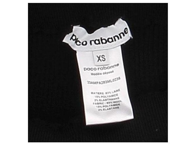 Leggings de malha preta Paco Rabanne Preto - vista 5
