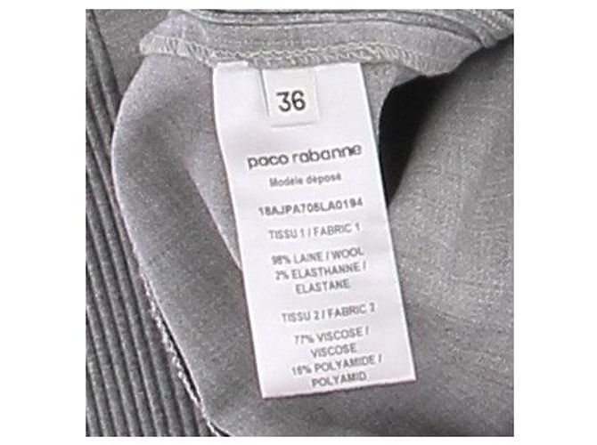 Leggings Paco Rabanne de lana beige - vista 6