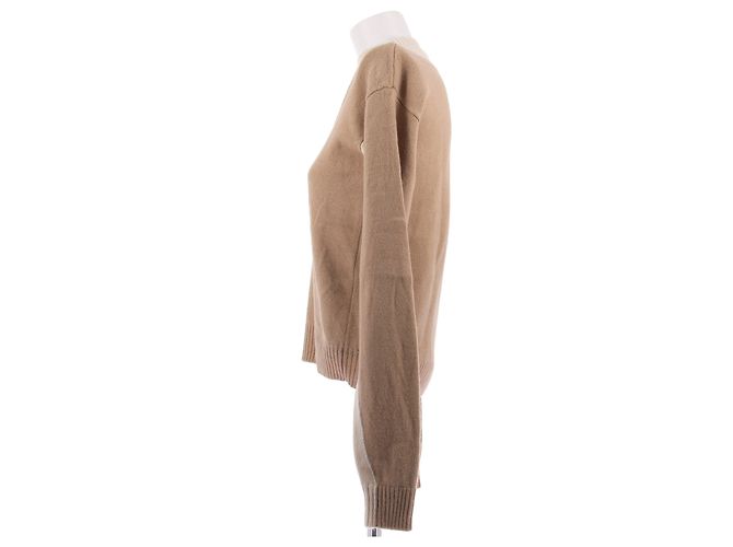 Paco Rabanne Zweifarbiger Wollpullover Beige - Ansicht 3