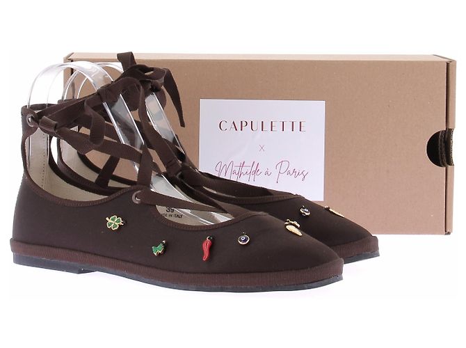 Autre Marque Bailarinas CAPULETTE X MATHILDE A PARIS Marrones 39 Castaño - vista 8
