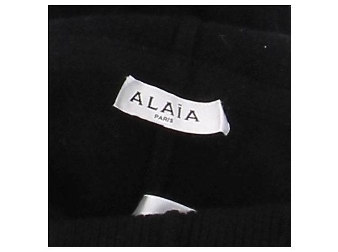 Alaïa Legging de lã preta Preto - vista 5
