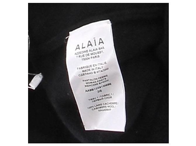 Alaïa Legging de lã preta Preto - vista 6