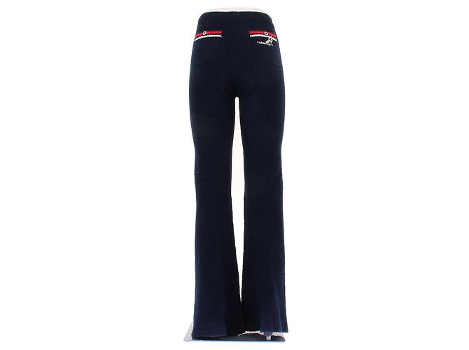 Paco Rabanne Frottee-Hose Marineblau - Ansicht 2