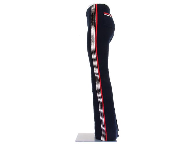 Paco Rabanne Frottee-Hose Marineblau - Ansicht 3