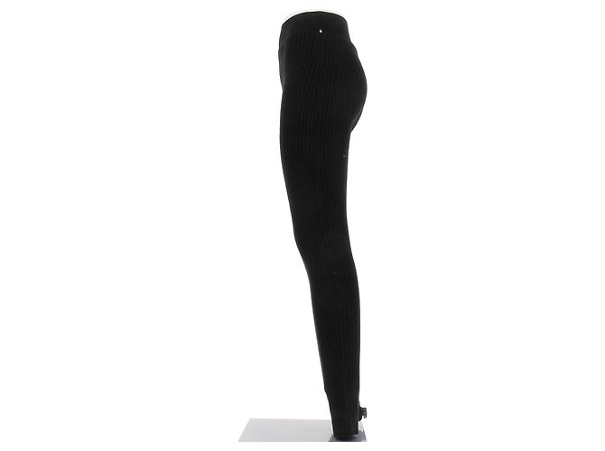 Louis Vuitton Leggings de malla negra Negro - vista 4