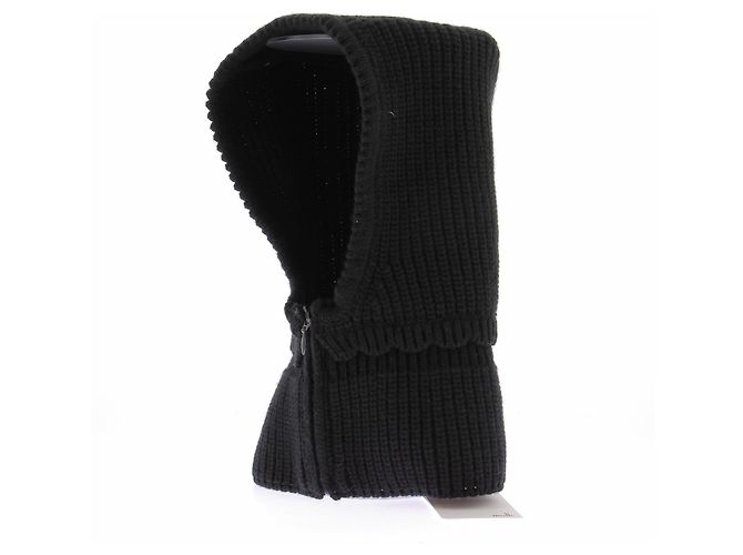 Autre Marque Balaclava in lana nera MOLLI Nero - vista 5