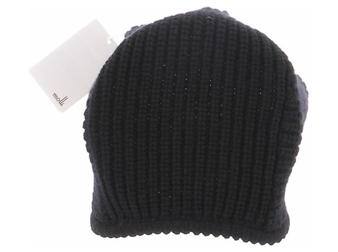 Autre Marque Balaclava in lana nera MOLLI Nero - vista 6