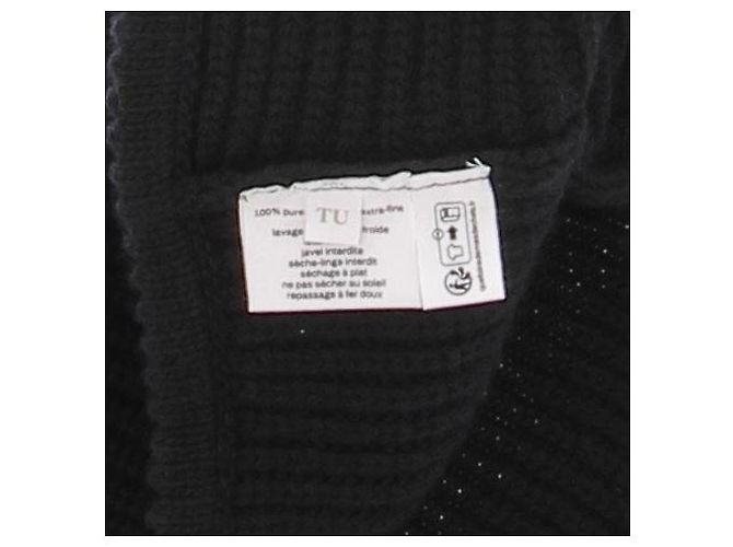 Autre Marque Balaclava in lana nera MOLLI Nero - vista 8