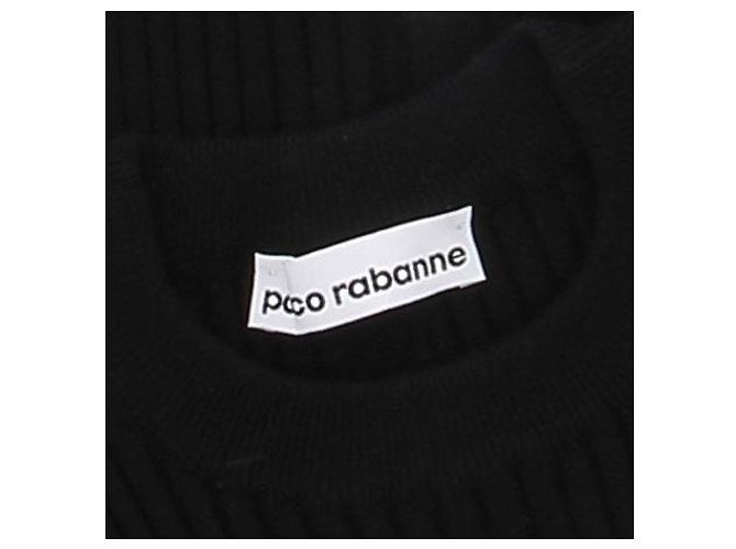 Paco Rabanne Top nero a maniche corte - vista 6