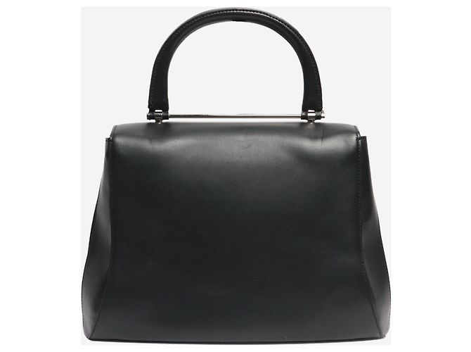 Autre Marque Borsa a mano in pelle nera Nero - vista 3