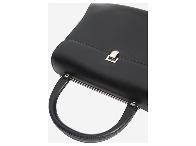 Autre Marque Borsa a mano in pelle nera Nero - vista 6