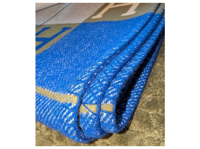 Couverture Hermès Avalon III - Bleu/Gris/Olive - vista 3
