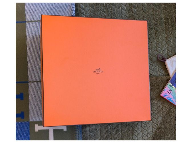 Couverture Hermès Avalon III - Bleu/Gris/Olive - vista 8