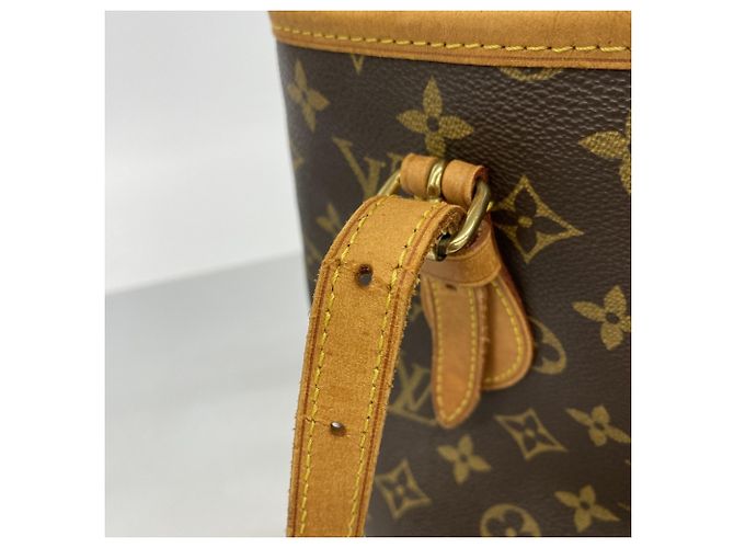 Borsa Tote Bucket PM Monogram Louis Vuitton Marrone - vista 7