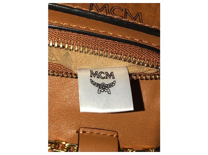 Clutch MCM Visetos in pelle Marrone - vista 15