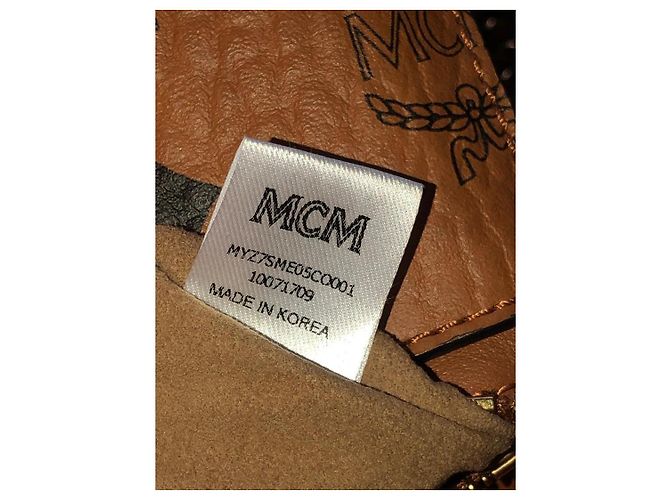 Clutch MCM Visetos in pelle Marrone - vista 16