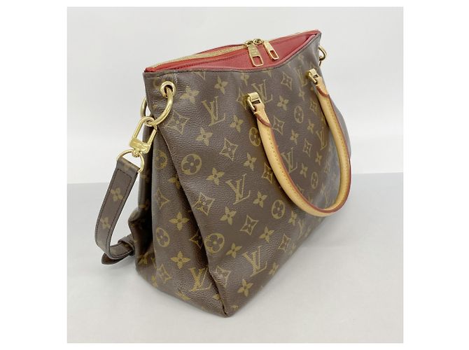 Borsa Pallas Monogram Louis Vuitton Marrone Fuschia - vista 2