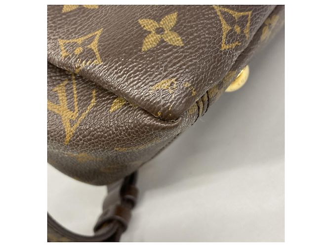 Borsa Pallas Monogram Louis Vuitton Marrone Fuschia - vista 6