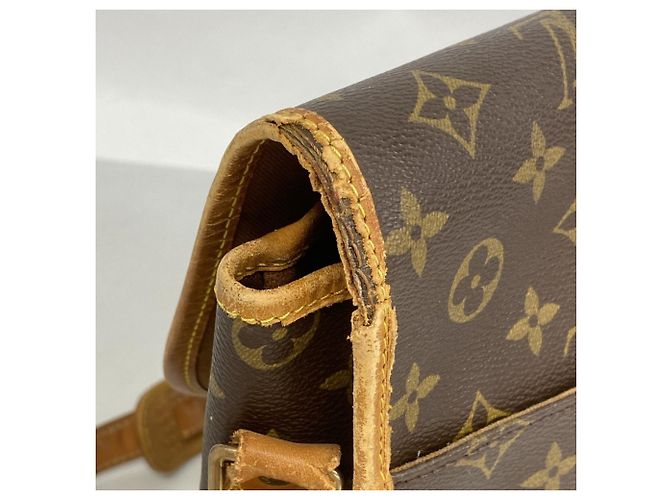 Borsa a Spalla Gibeciere GM Monogramma Louis Vuitton Marrone - vista 7