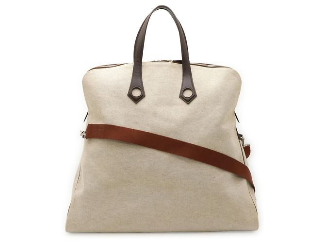 Borsa Tote Ybou MM di Hermès Marrone - vista 2