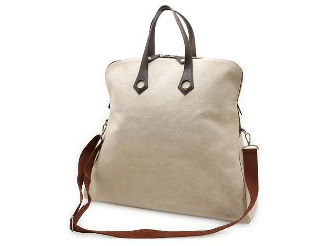 Borsa Tote Ybou MM di Hermès Marrone - vista 3