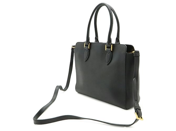 Borsa a mano/borsa a spalla in pelle Saffiano Prada Nero - vista 3