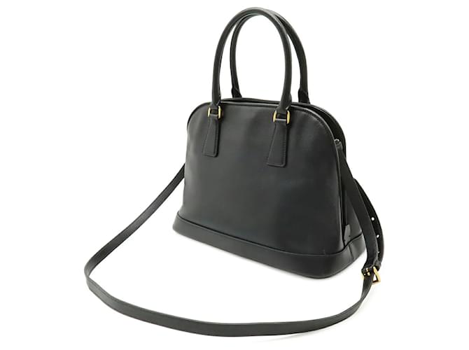 Borsa a mano Prada Saffiano nera Nero - vista 3