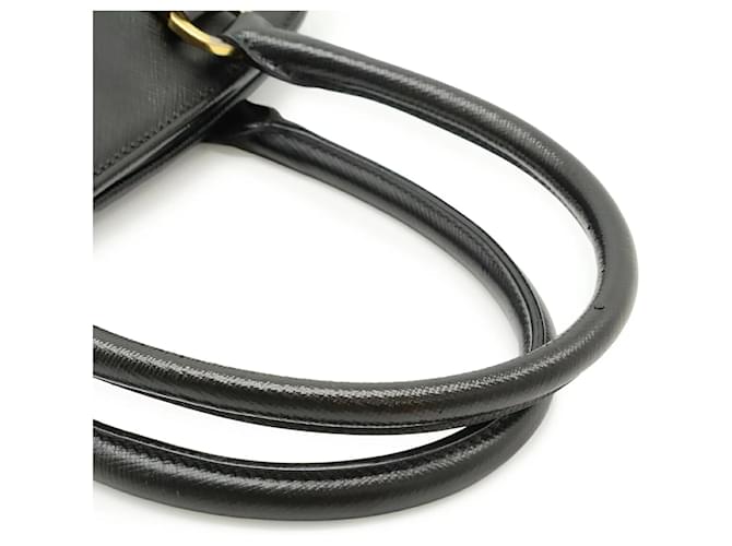 Borsa a mano Prada Saffiano nera Nero - vista 5
