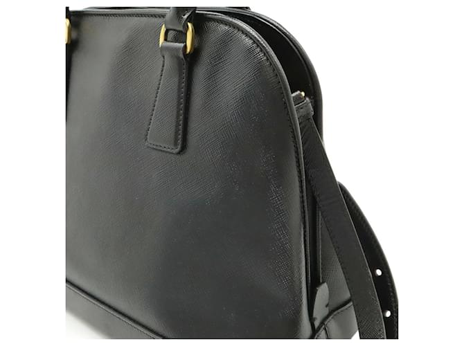 Borsa a mano Prada Saffiano nera Nero - vista 9