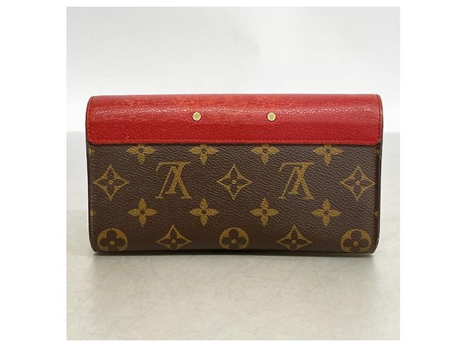 Cartera Larga Pallas Monogram Louis Vuitton Castaño Fucsia - vista 11