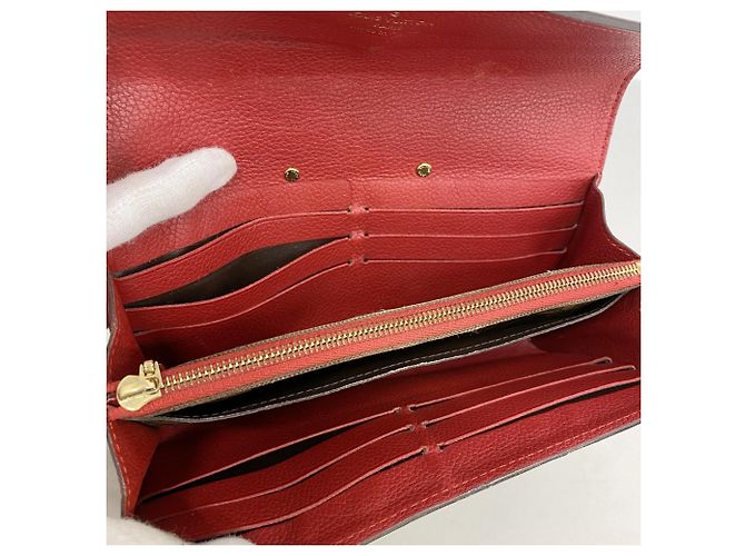 Cartera Larga Pallas Monogram Louis Vuitton Castaño Fucsia - vista 3