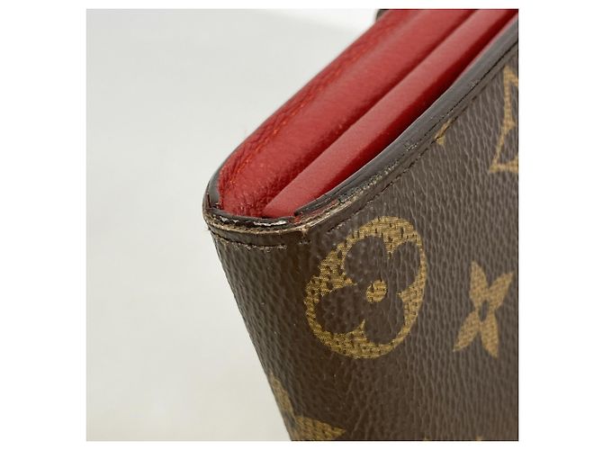 Cartera Larga Pallas Monogram Louis Vuitton Castaño Fucsia - vista 5