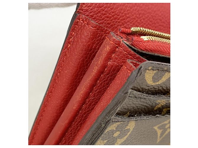 Cartera Larga Pallas Monogram Louis Vuitton Castaño Fucsia - vista 6
