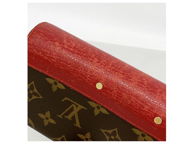 Cartera Larga Pallas Monogram Louis Vuitton Castaño Fucsia - vista 8