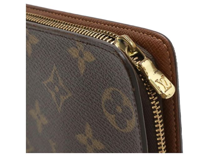 Louis Vuitton Monogram Zip-Around Langbörse Braun Monogramm - view 6